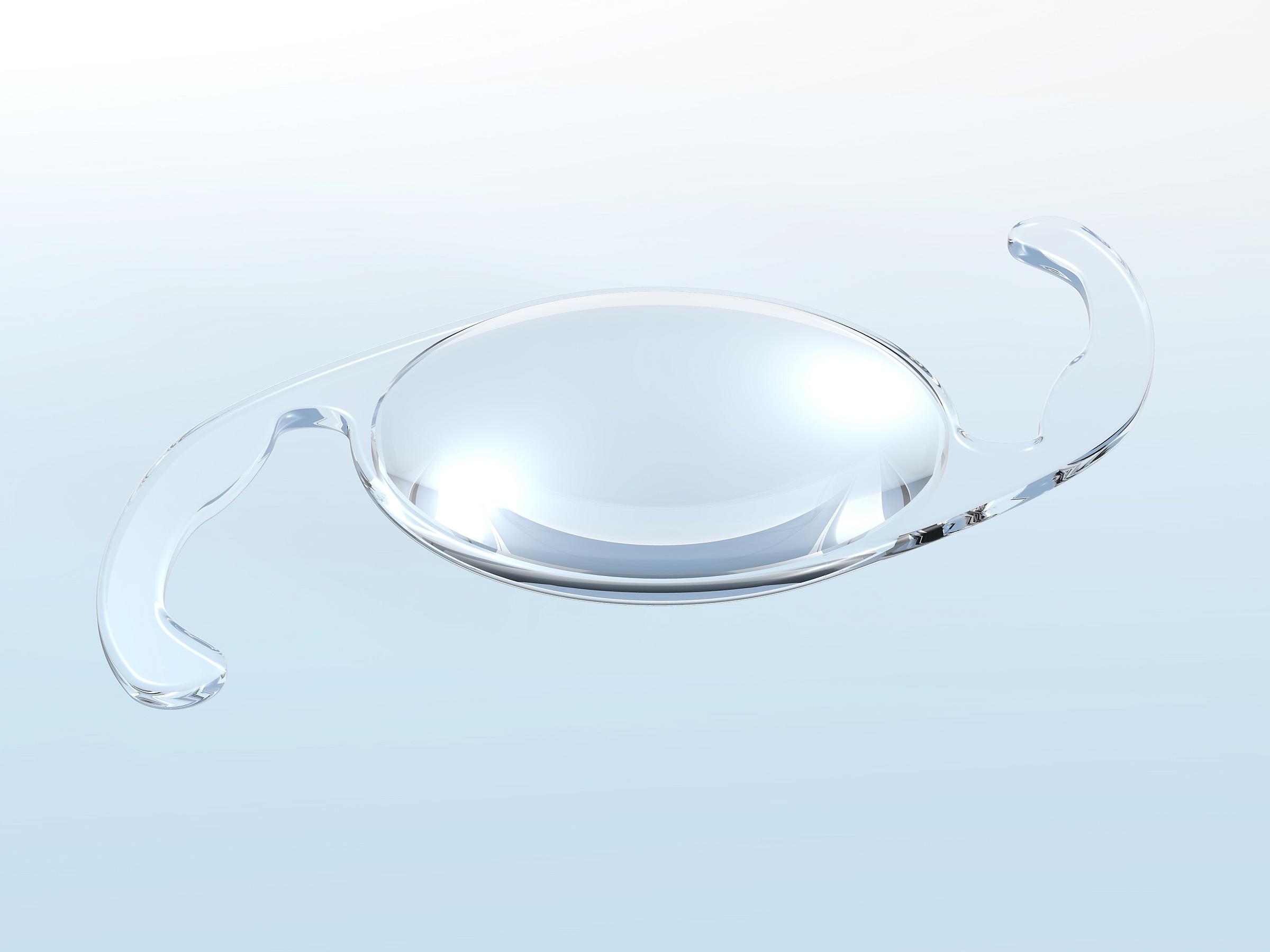 Image of an intraocular lens.