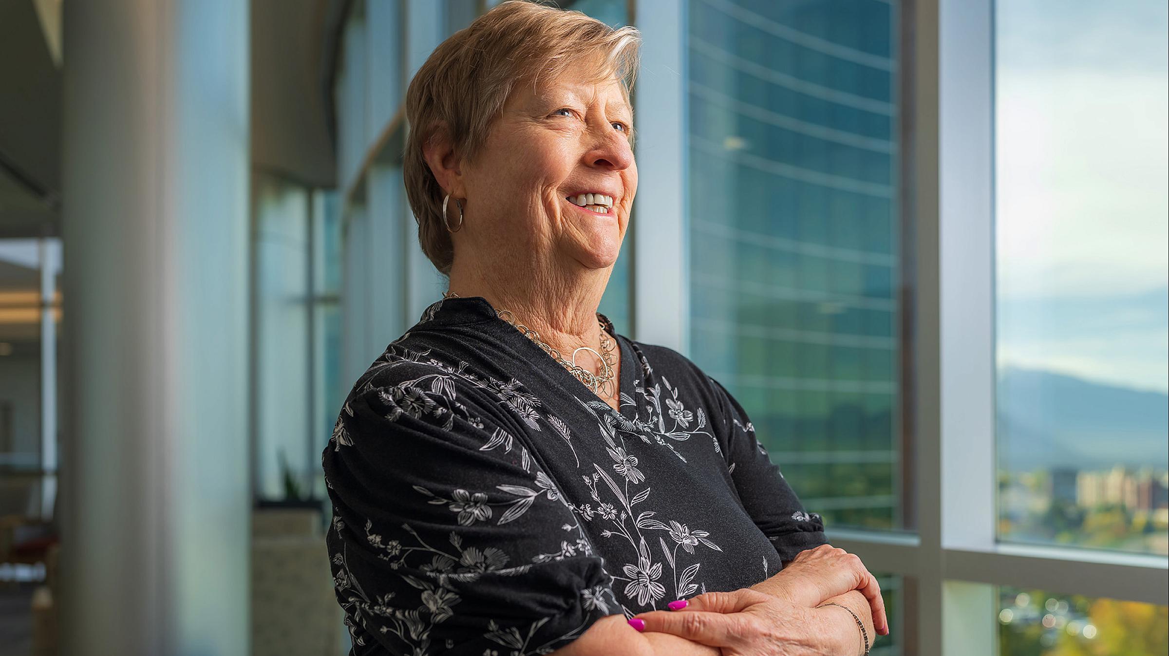 AMD therapy clinical trial participant.